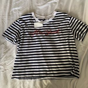 Striped navy shirt